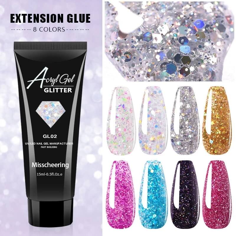 Sequins Painless Acrylic Building Polygel(15ML)